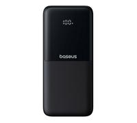 Batterie externe 10 000 mAh 22,5 W avec écran, câbles USB-C et adaptateur Lightning pour iPhone - Noir