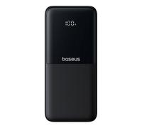 Batterie externe 10 000 mAh 22,5 W avec écran, câbles USB-C et adaptateur Lightning pour iPhone - Noir