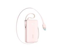 Batterie externe 10 000 mAh 35 W avec câble USB-C rétractable et dragonne Lightn