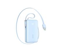 Batterie externe 10 000 mAh 35 W avec câble USB-C rétractable et dragonne USB-C