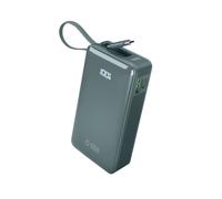 Batterie externe 10 000 mAh avec ports USB-A et USB-C, écran intégré et câble US