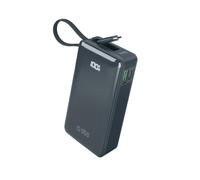 Batterie externe 10 000 mAh avec ports USB-A et USB-C, écran intégré et câble US