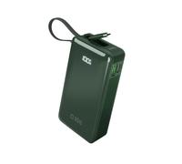 Batterie externe 10 000 mAh avec ports USB-A et USB-C, écran intégré et câble US