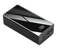 Batterie Externe 100 000 mAh, Chargeur Portable Haute capacité, USB C, Charge Rapide, 4 Ports, avec Affichage numérique LED et Lampe de Poche, Noir