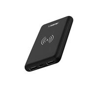Akashi, banque d'énergie 10000mAh sans fil 2xUSB/1xUSB-C, noir