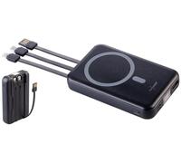 Batterie externe 10000 mAh compatible Qi et Magsafe avec 3 câbles intégrés [revolt]