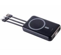 Batterie externe 10000 mAh compatible Qi et Magsafe avec 3 câbles intégrés Revolt