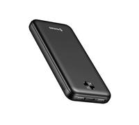 Batterie Externe 10000mAh 10.5W avec Double Port USB LED Indicateur Noir