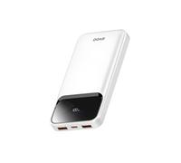 Batterie Externe 10000mAh 22.5W avec USB-C + 2 USB Affichage LED Blanc