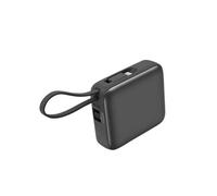 Batterie externe 10000mAh 22.5W Câble USB-C et Lightning et Port USB C Gris foncé