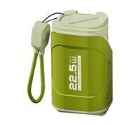 Batterie Externe 10000mAh avec Prise Murale et Câble, Charge Rapide 22.5W, Chargeur Portable Compact pour Android et iOS - Double Mode, Charge Simultanée, Sécurité Renforcée (Vert Olive)