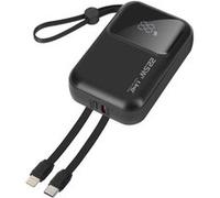 Batterie Externe 10000mAh + Câbles Lightning et USB C Compact LinQ Noir Noir G