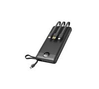 Batterie Externe 10000mAh Câbles Lightning USB-C et Micro USB Veger Noir