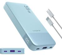 Batterie Externe 10000mah, Chargeur Portable 35w, Batterie Portable Charge Rapide Avec Pd3.0 Et Qc4.0, Power Bank Type C Pour Iphone Série 15 14 13, Galaxy, Tablettes, Switch, Etc (Blu)