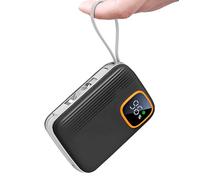 Batterie externe 20 000 mAh, 22,5 W à charge rapide avec câbles de sortie intégrés de type C et iOS, écran LED, entrée et sortie USB C pour iPhone 16, 15, 14, iPad Android (noir)