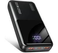 Batterie Externe 20000mAh 22.5W Charge Rapide Power Bank USB C PD QC Batterie Portable Universelle Smartphones Tablettes Noir