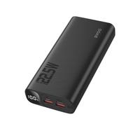 Batterie Externe 20000mAh avec 2 USB + USB-C Écran LED Compact Noir