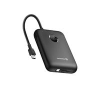 Batterie Externe 20000mAh Câbles USB-C et Lightning intégrés Écran LED Noir