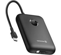 Batterie Externe 20000mAh Câbles USB-C et Lightning intégrés Écran LED Swissten Noir Noir G