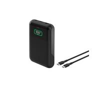 Batterie externe 20K, 3 ports, câble USB-C vers USB-C inclus, 65W pour ordinateurs portable et tablette, noir.