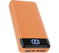 Batterie Externe 26800mAh, 22.5W Power Bank, Batterie Portable USB C Input & Output PD3.0 QC4.0 Charge Rapide Chargeur Portable avec Affichage LCD Compatible avec 16 15 14 13 Tablettes etc.(Orange)