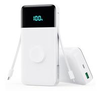 Batterie Externe 26800mAh avec i-Watch Chargeur, 25W PD+QC4.0 USB C Power Bank avec 2 Câbles Charge Rapide Chargeur Batterie Portable 5 Sorties pour Apple Watch, iPhone