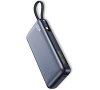 Batterie Externe 26800mAh PD 100W câble intégré - Charge PC Portable & 3 appareils simultanés. Design Mince, Affichage LED. Parfait pour Voyage, Bureau & Urgence.（Noir）