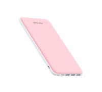Batterie Externe 26800mAh Power Bank Chargeur Portable Li-Polymère Autorisé en Avion avec 4 Sorties et 3 Entrées Compatible avec Smartphone(Rose)