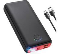 Batterie Externe 27000mAh 22,5W PD20W, USB-C Charge Rapide avec Lampe Torche, Compatible iPhone, Samsung, Huawei, iPad