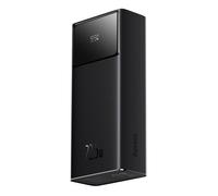 Batterie externe 30 000 mAh 22,5 W avec câble USB-A - USB-C 3 A de 30 cm - noire