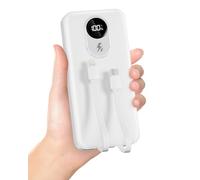 Batterie Externe 30000mah: PD 22.5W Power Bank Charge Rapide avec integriertem Kabel Gande Capacité et 4 Sorties et 2 Entrées