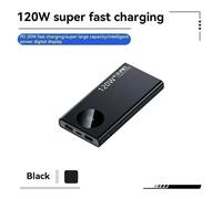 Batterie Externe 50 000mAh 120W noir - Power Bank Mobile avec Écran Digital Color : Black Battery capacity(mah) : 3000