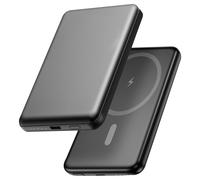Batterie Externe 5000 mAh 15W Ultra fine avec USB C Aluminium recyclé Akashi Gris foncé