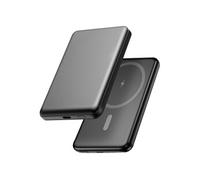 Batterie Externe 5000 mAh 15W Ultra fine avec USB C Aluminium recyclé Gris foncé