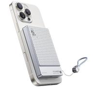 Batterie externe 5000 mAh pour MagSafe, batterie externe magnétique avec câble USB-C, certifiée Qi2, charge ultra rapide de 15 W max pour iPhone 17/16/15/14/13/12