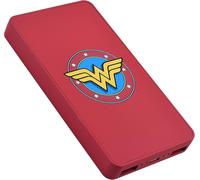 Batterie Externe 5000 Mah,Power Bank U900,Batterie De Secours Portable,2 Ports Usb-A: 5v/2a ,Micro-Usb,Contrôle De Charge Et Protection Surchauffe,Dc Comics Wonderwoman,Rouge