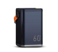 Batterie externe 60 000 mAh à charge rapide, quatre ports USB, grande capacité, pour l'extérieur, portable, 39 W, stockage d'énergie, smartphone, tablette et plus encore, bleu