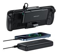 Batterie externe 65 W compatible avec Steam Deck/OLED, batterie portable PD 3.0 20 000 mAh avec support arrière amovible, batterie externe pour MacBook, Dell, Lenovo, Asus