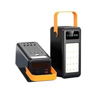 Batterie externe 80 000 mAh pour camping en plein air avec 8 sorties et 3 entrées batterie externe avec écran LED pour téléphones et tablettes (D, 100 000 mAh)