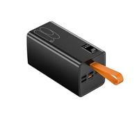 Batterie externe à charge rapide de 120 W, 60 000 mAh, charge rapide USB C, batterie externe à 4 ports avec écran numérique LED, compatible avec ordinateurs portables, téléphones portables (Noir)