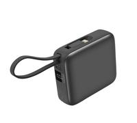 Batterie externe - AKASHI - 10000mAh - Charge rapide 22.5W - Câbles USB-C et Lightning - Affichage LCD