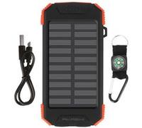 Batterie Externe Solaire - AKASHI - 10000mAh - IPX4 Antichocs - Lampe Torche