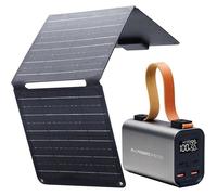 Batterie externe ALLPOWERS PB100 avec panneau solaire pliable SP001 21 W, batterie externe 24 000 mAh avec sortie USB-C 100 W