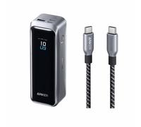 Batterie externe Anker Prime (20K, 220 W) + Câble USB-C vers USB-C Anker Prime (240 W, design tressé et recyclé, 3ft)