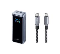 Batterie externe Anker Prime (26K, 300 W) + Câble USB-C vers USB-C Anker Prime (240 W, design tressé et recyclé, 3 ft)