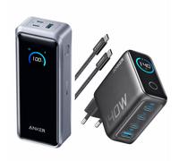 Batterie externe Anker Prime (26K, 300 W) + Chargeur Anker (140 W, 4 ports, PD 3.1) avec câble USB-C