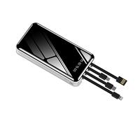 Batterie externe autonome de grande capacité portable (couleur : blanc, taille : 30 000 mAh)