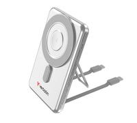 Verbatim Charge 'n' Go - Banque d'alimentation sans fil - magnetic, two cable - 5000 mAh - 20 Watt - 2.4 A - PD 3.0, Fast Charge - 2 connecteurs de sortie (USB-C) - argent Argent