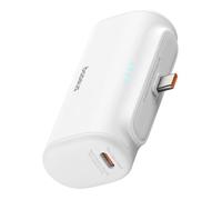 Baseus - Batterie Externe (P10068306213-00) - Type-C, Conception Compacte, 20w, 5000mah, Avec Câble Type-C - Blanc