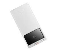 Baseus - Batterie externe Star-Lord (PPXJ100002) - 2x USB, Type-C, Micro-USB, 22,5W, 10000mAh, Câble Type-C, 3A, 30cm - Blanc